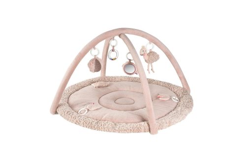 Fehn Spielbogen »Lazy, Crazy & Pink, Flamingo, 3-D-Activity-Decke«, mit 5 abnehmbaren Spielzeugen