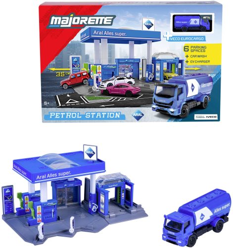 Majorette, majORETTE Spiel-Gebäude »Petrol Station Aral«, inklusive 1 Fahrzeug