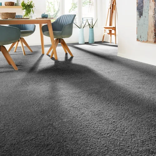 Andiamo, Andiamo Teppichboden "Verona, Velours, Gesamthöhe 6 mm, Luxusklasse LC2" rechteckig Uni Farben, Breite 400 cm oder 500 cm, strapazierfähig, pflegeleicht