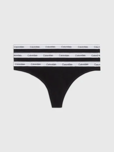 Calvin Klein, Calvin Klein - String, für Damen, Black, Größe S