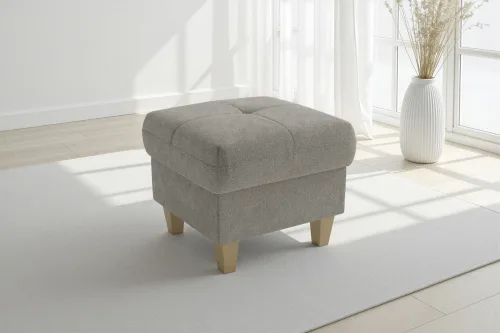Sit & More, sit&more Polsterhocker "Pamela, B: 58 cm" 1 Stk. tlg. verschiedene Farben und Stoffe, bis 120 kg belastbar