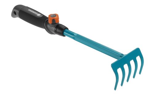 Gardena, Gardena Combisystem - Blumenrechen (Schwarz/Blau/Orange)