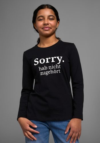 KIDSWORLD, KIDSWORLD Langarmshirt »Sorry. hab nicht zugehört«