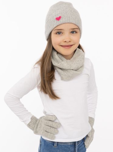 Zwillingsherz, Zwillingsherz Beanie »"Heart-Patch"«, Kids-Kaschmir Mütze mit Herzpatch
