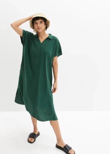 bonprix, bonprix Leinenkleidgrün 40Damen