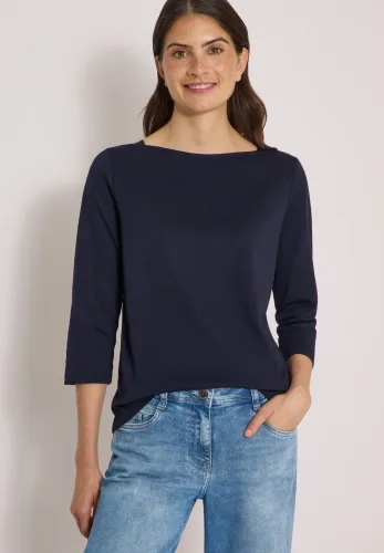 cecil, Basic Shirt mit U