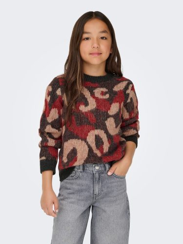 KIDS ONLY Rundhalspullover »KOGWILD L/S JQ O-NECK KNT«