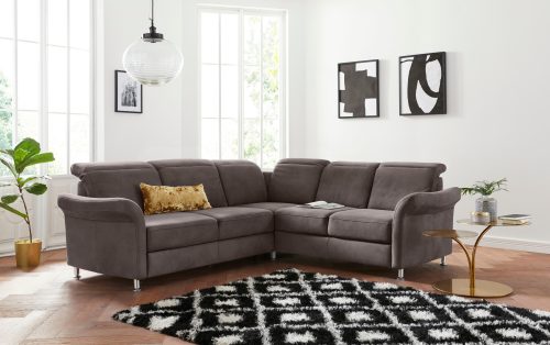 SIT&MORE, sit&more Ecksofa, inklusive Federkern, wahlweise mit Kopfteilverstellung, Bettfunktion und Schubladenstauraum