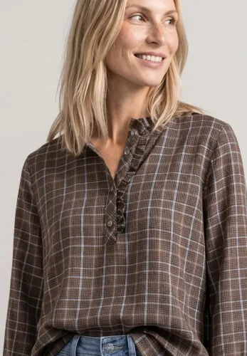 Street One, Langarm Bluse mit Rüschendetails