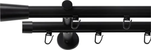 SN DECO GROUP Gardinenstange Ø 19 mm 2 läufig-läufig Fixmass;kürzbar
