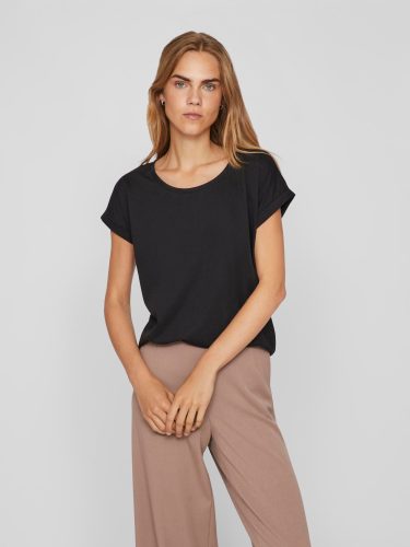 VILA, VILA - Shirt aus Jersey, für Damen, Schwarz, Größe M