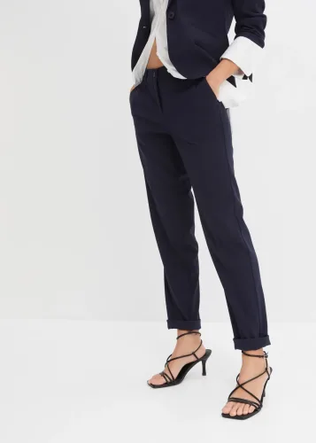 bonprix, bonprix Anzugshose mit Bügelfaltenblau 38Damen