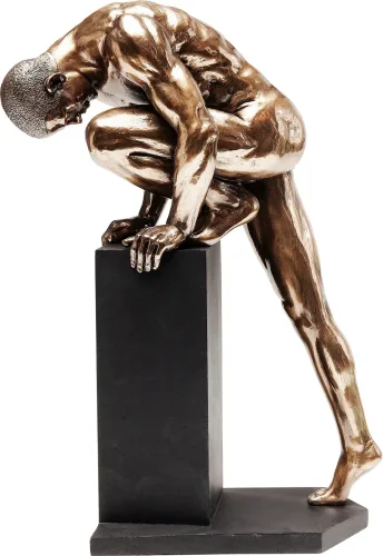 KARE Design - Deko Objekt Nude Man Stand Bronze 35cm, One Size