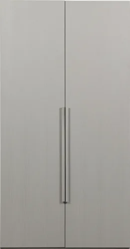 mutoni, mutoni - Schrank Rens 2-türig kieselgrau 110x210, One Size