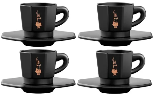 Bialetti, Bialetti - Tassen-Set, 80 ml, Black