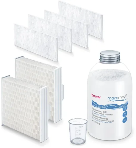beurer, beurer - Maremed Salz-& Filter, MK 500 Kombi-Set, Weiss