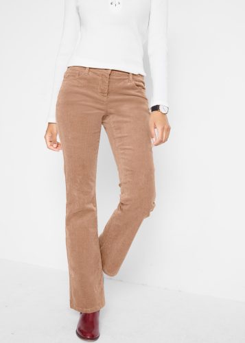 bonprix, bonprix Cordhose "Stretch-Cordhose, Bootcut" aus Baumwolle mit Elasthan, Regular Fit, Bootcut-Beinform