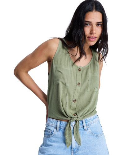 ROXY, Roxy Tropical Hill Damen Top Grün, Damen, Größe: M