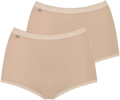 Sloggi, sloggi Maxislip "Basic+" perfekter Sitz, Baumwollmix, elastisch, weiche Nähte