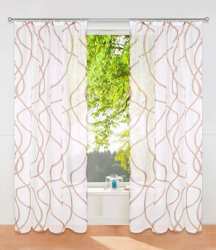 Goodproduct, GOODproduct Gardine "Bene" Kräuselband 1 Stk. tlg. Transparent, gemustert, glatt, verschiedene Grössen