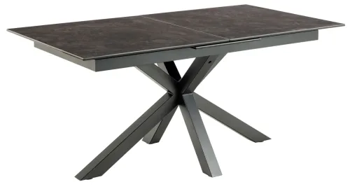 CONFORAMA, Tisch ausziehbar HEAVEN 168-210x90x76cm grau anthrazit