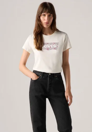 Levi's®, Levi's T-Shirt - Offwhite M Damen