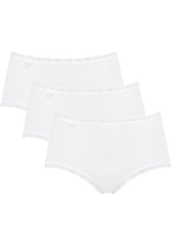 Sloggi, Sloggi Single-Jersey Damen-Hüftslip 24/7 Cotton Lace im 3er-Pack