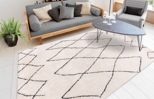 me gusta, me gusta Teppich »Orlando 425«, rechteckig, Weicher Hochflorteppich, dezent gestaltet,Fussbodenheizung geeignet