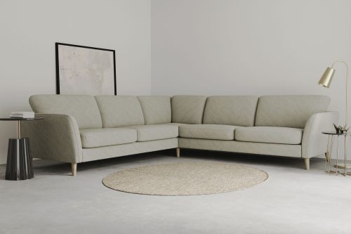 HOME AFFAIRE, Home affaire Ecksofa »Marseille«, gleichschenklig, aus Eiche-Massivholz Beinen, verschiedene Bezüge