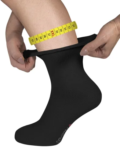 Fussgut, Sensitiv-Socken, Größe: XL, schwarz