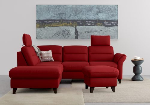 SIT&MORE, sit&more Ecksofa »Mellum«, inklusive Federkern, wahlweise mit Bettfunktion, Stauraum und Armteilfunktion