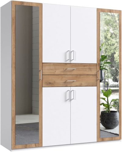 Wimex Kleiderschrank »Diver Drehtürenschrank mit Spiegel, 180, 225 o. 270cm breit«, Bestseller Schlafzimmerschrank wahlweise 3 Innenausstattungen