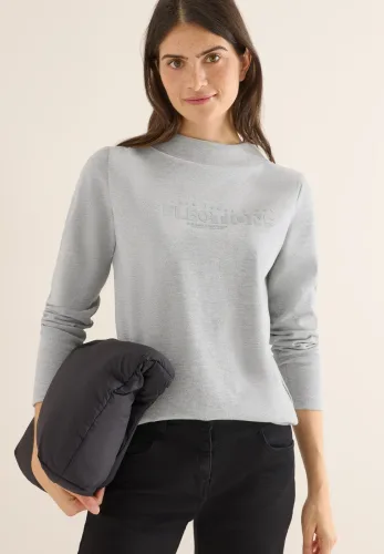 cecil, Cecil Sweatshirt, mit Glitzer-Wording