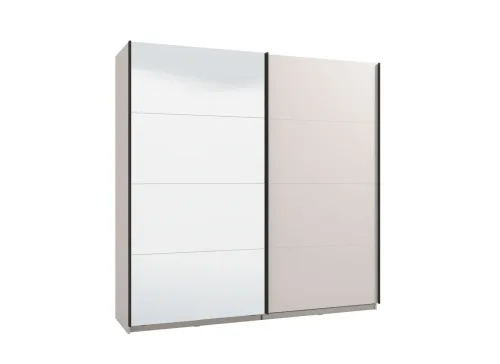 home affaire, Home affaire Schwebetürenschrank "Lucca, Kleiderschrank mit Spiegel und Glastür, FSC-zertifiziert" wahlweise mit 3 verschiedenen Innenausstattungen, 220x62x217,5cm