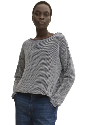 Tom Tailor, TOM TAILOR Strickpullover mit modischer Struktur