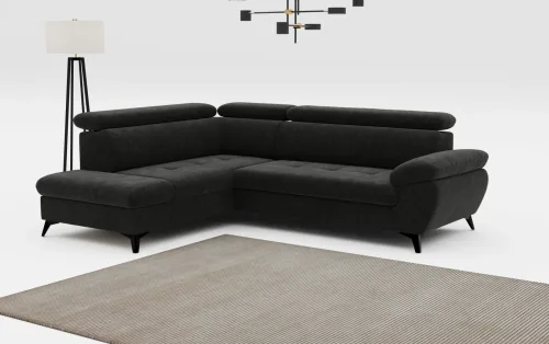 Cotta, COTTA Ecksofa "Hudson L-Form, B: 256 cm" mit Kopfteilverstellung, optional Bettfunktion & Bettkasten