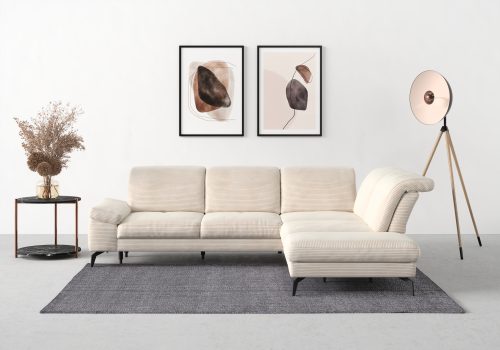 SIT&MORE, sit&more Ecksofa »Cabana«, Ottomane, wahlweise mit Sitztiefen-,Armlehnen- und Kopfteilfunktion