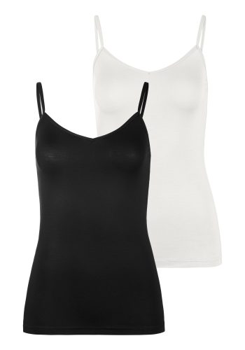 Lascana, LASCANA Unterhemd Packung, 2er-Pack, 2 Stk. Spaghettiträger-Top, Unterziehshirt