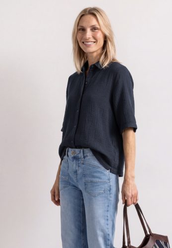 Street One, Musselin Bluse mit Bowling