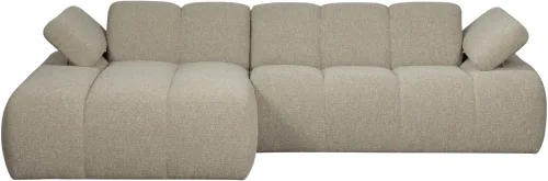 mutoni - Ecksofa Mojo links Bouclé meliert 284x160, One Size