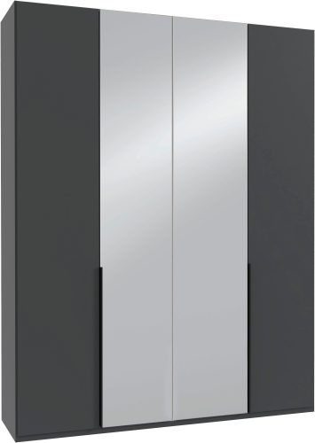 Wimex Kleiderschrank »Mugano,in 8 Breiten,3 Höhen,2 Tiefen, viele Farben, Made in Germany«, (in Basic oder Premium Ausstattung mit 2 weiteren Einlegeböden), mit langen oder kurzen Griffen aus Metall, mit oder ohne Spiegel