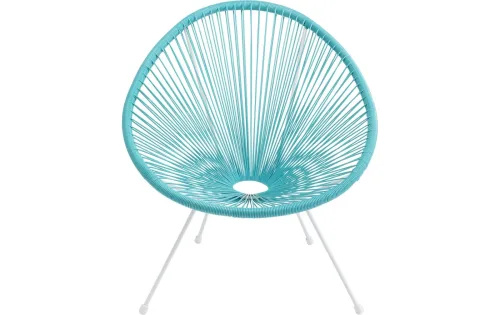KARE Design - Sessel Acapulco Türkis, One Size, Türkisblau