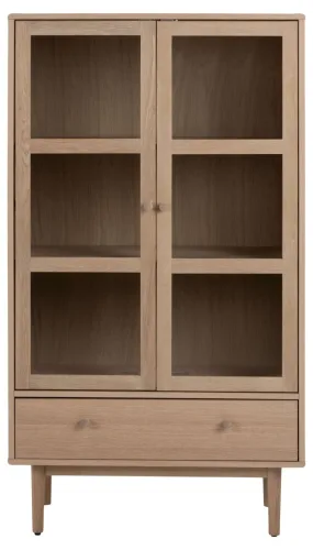 mutoni - Vitrine Lagonda Eiche Glas natur 145, One Size, Braun