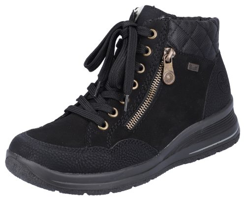 Rieker Damen Schnürboot Schwarz