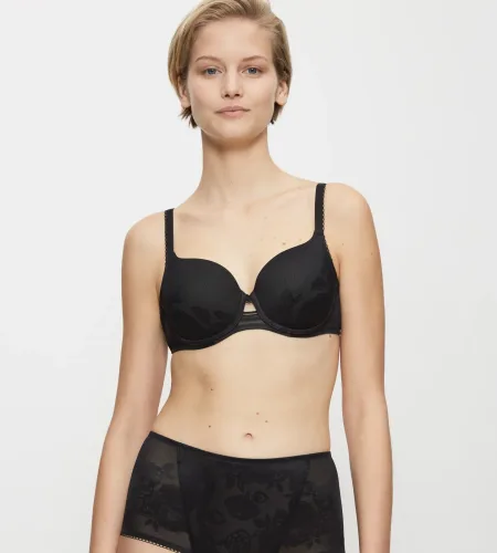 Triumph, Wild Rose Sensation BH mit Bügel, gefüttert in schwarz