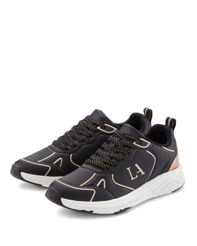 LASCANA Sneaker »Freizeitschuh, Schnürschuh«, mit Farbakzenten VEGAN