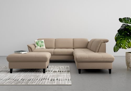 SIT&MORE, sit&more Ecksofa, wahlweise mit Kopfteilverstellung, Bettfunktion und Stauraum