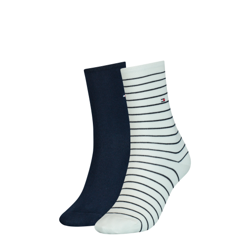 Tommy Hilfiger Duopack, Wadenlange Socken Damen Weiss 35-38