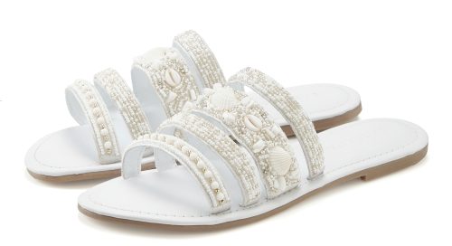 Lascana, LASCANA Pantolette "Sandale, Sommerschuh, Mule," mit aufwendig verzierten Riemchen
