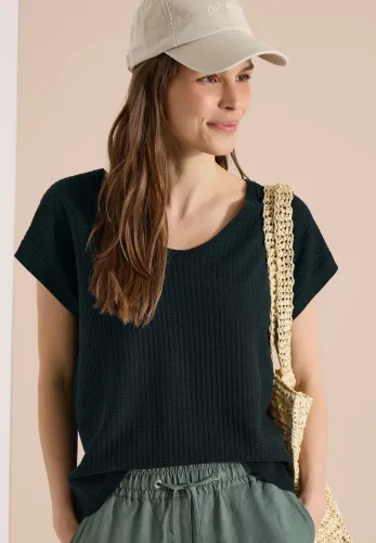 cecil, Pullover mit gerundetem V